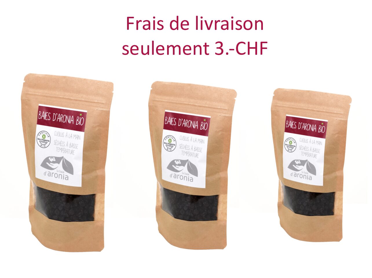Baies d'aronia séchées, 300 g
