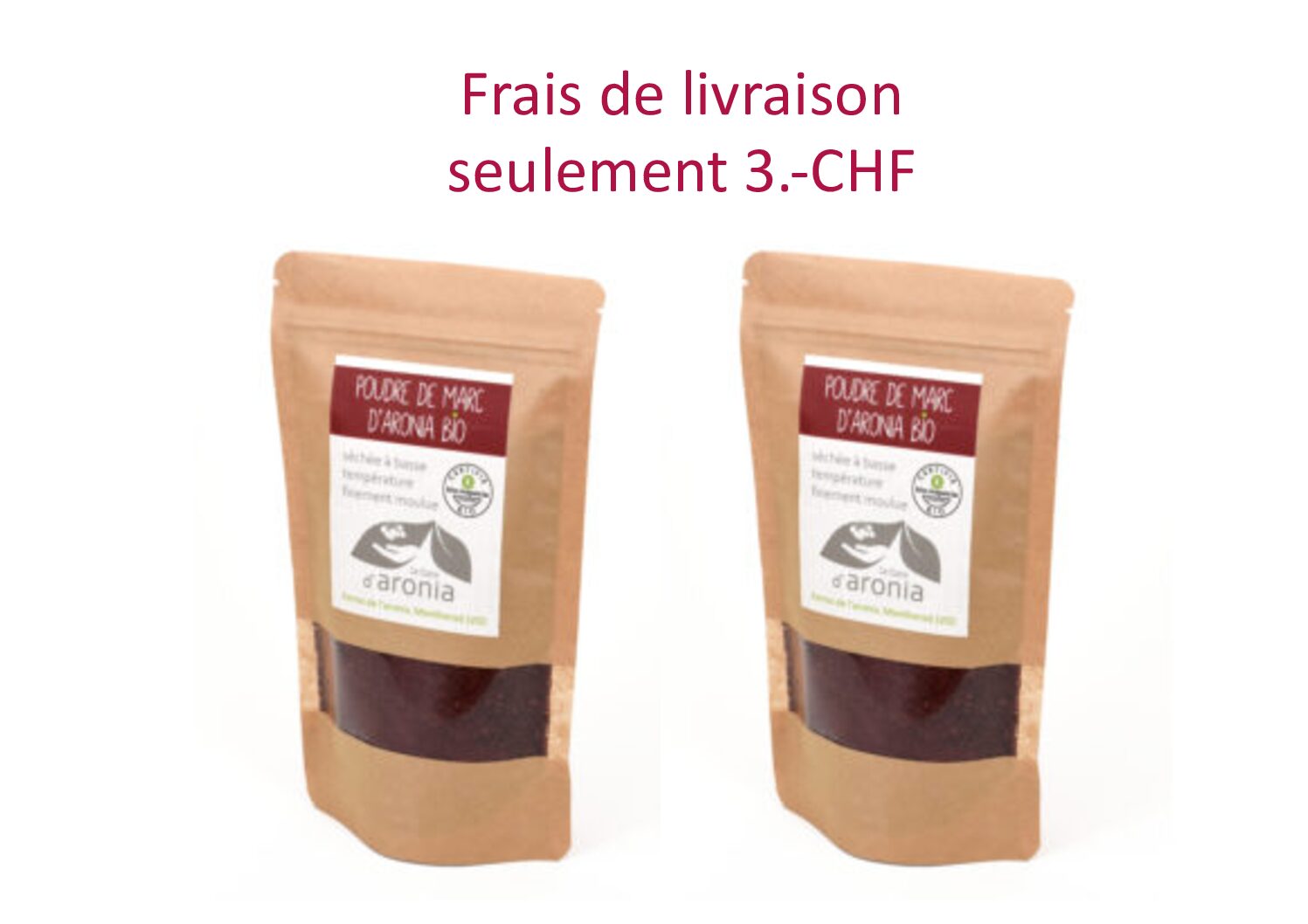 Poudre de marc d'aronia,  300 g