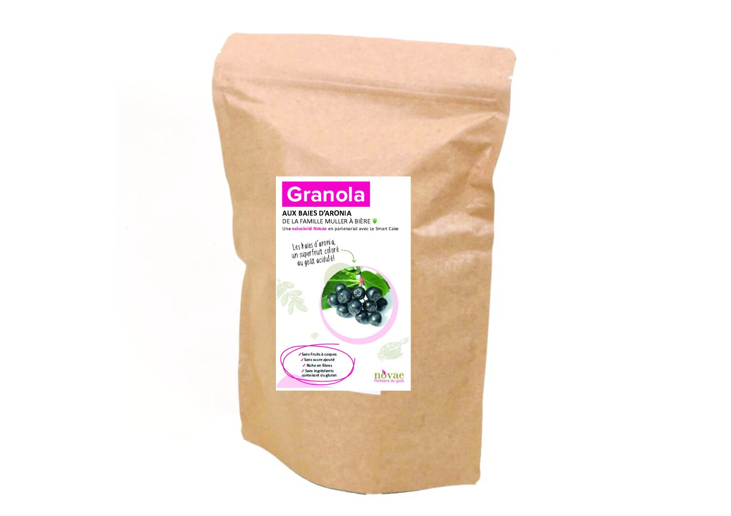Granola aux baies d'aronia