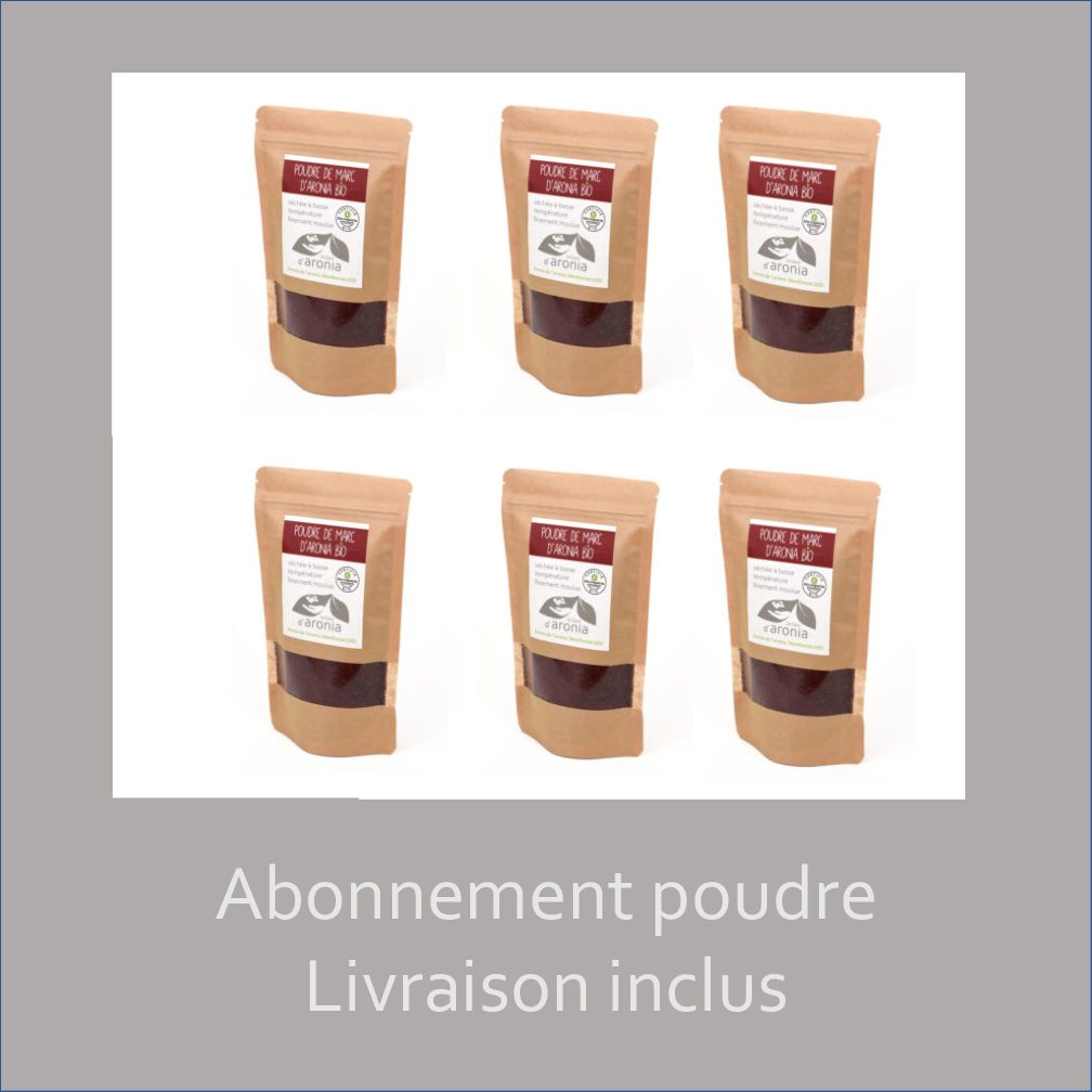 abonnement poudre d'aronia